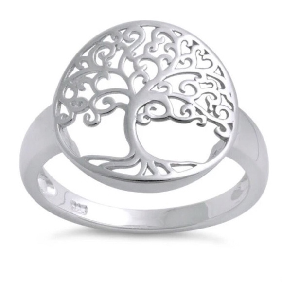 925 STERLING SILVER Tree Of Life Fashion Ring-Sizes 3-15 - Picture 13 of 15